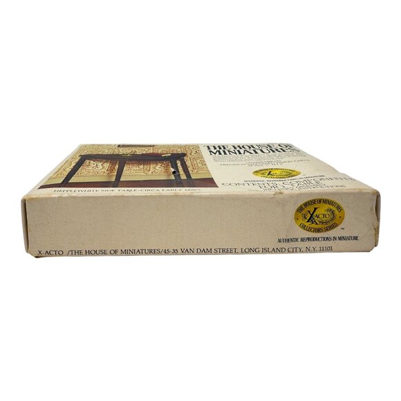 Xacto The House Of Miniatures Hepplewhite Side 1800s Table Kit 40004 Unassembled - Picture 4 of 11